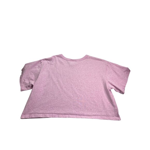Champion Womens Oversized Cropped T-Shirt Size XL Pink - Picture 5 of 7